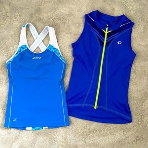 Set of 2 Bicycle Tops: Pearl Izumi (never worn) & Zoot both size Small